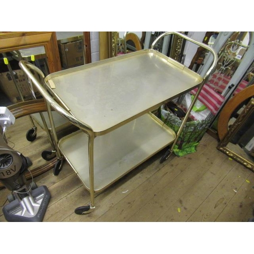 453 - RETRO TWO TIER DRINKS TROLLEY