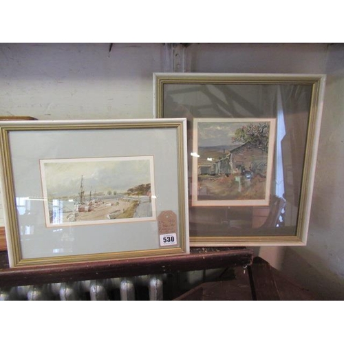 530 - TWO FRAMED PIGHILLS PAINTINGS