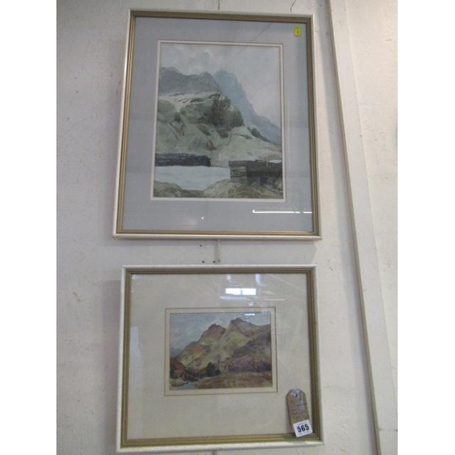 565 - TWO FRAMED PIGHILLS PAINTINGS