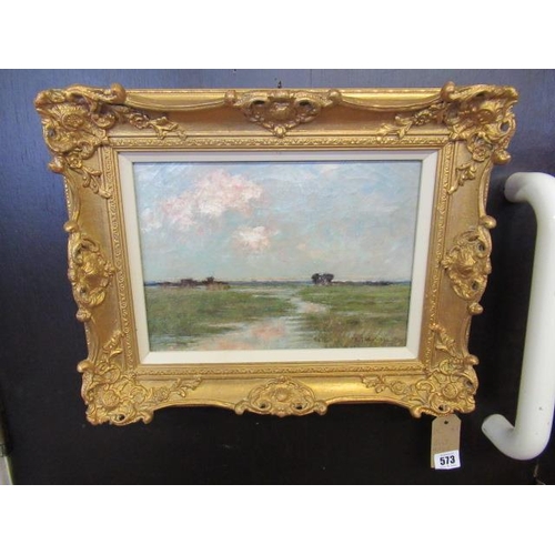 573 - GILT FRAMED OIL