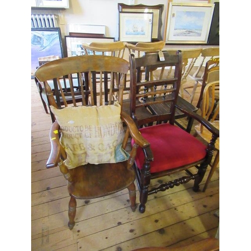 649 - TWO CARVER CHAIRS