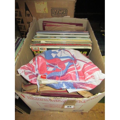 65 - BOX OF LP AND 78 RECORDS INCLUDING SOUND TRACKS