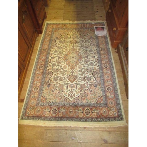 687 - GREEN PATTERNED ORIENTAL RUG