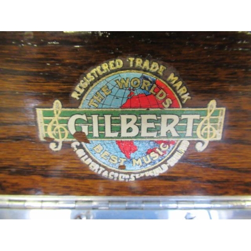 703 - GILBERT GRAMOPHONE IN CABINET