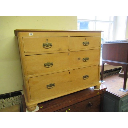 756 - PINE CHEST OF DRAWERS