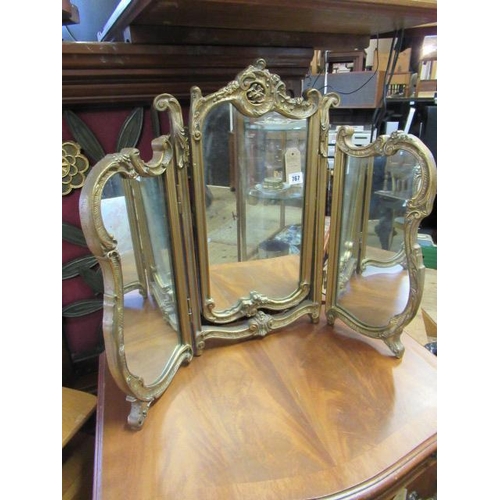 767 - GILT FRAMED DRESSING TABLE MIRROR