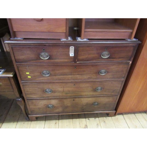 778 - MAHOGANY CHEST OF DRAWERS