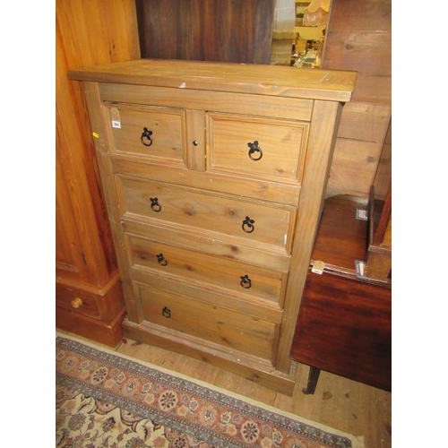 784 - PINE CHEST OF DRAWERS