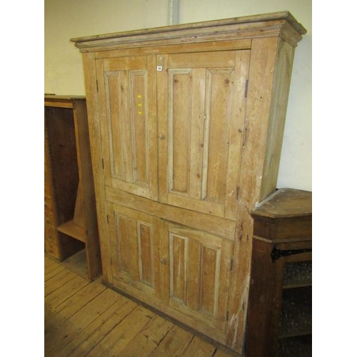 788 - LARGE PINE CUPBOARD