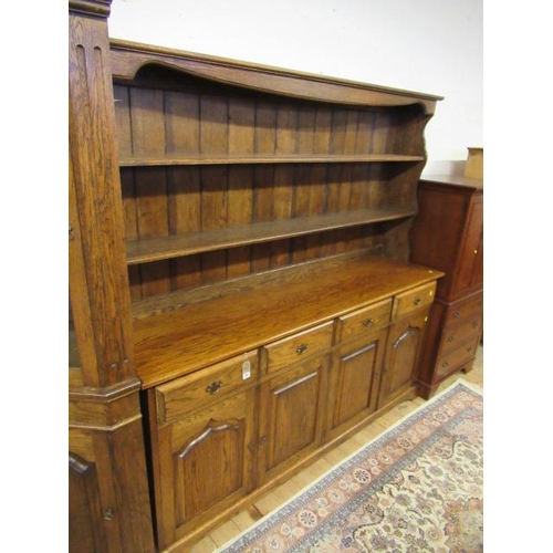 791 - LARGE OAK DRESSER