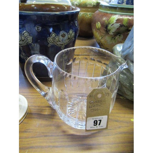 97 - GLASS WATER JUG