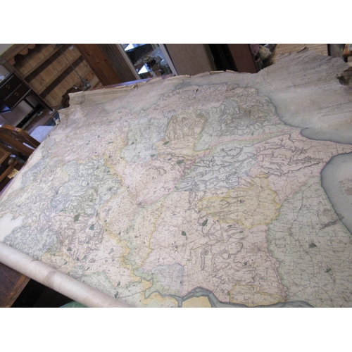 595A. - LARGE COUNTY MAP ON ROLL