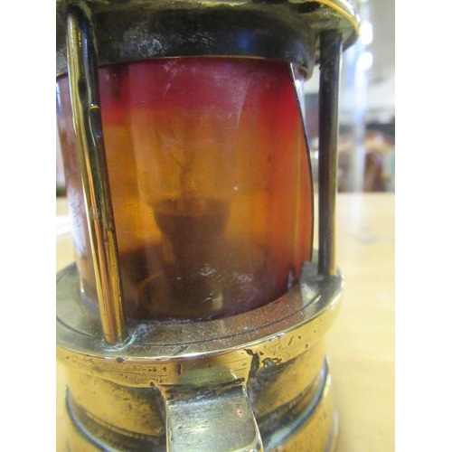 10 - BRASS MINERS LAMP