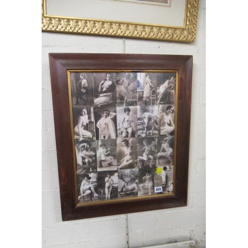 FRAMED PHOTO OF VICTORIAN NUDES