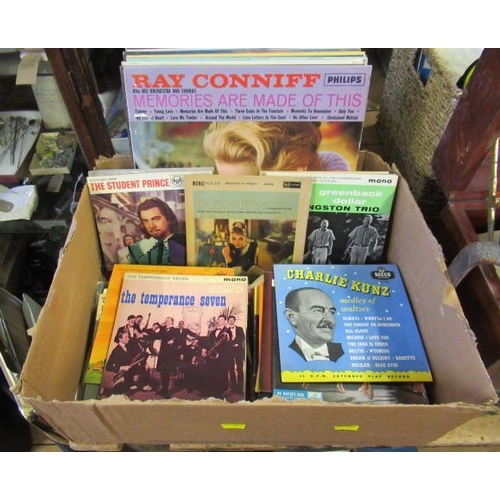 58 - BOX OF LP AND 45 RPM RECORDS