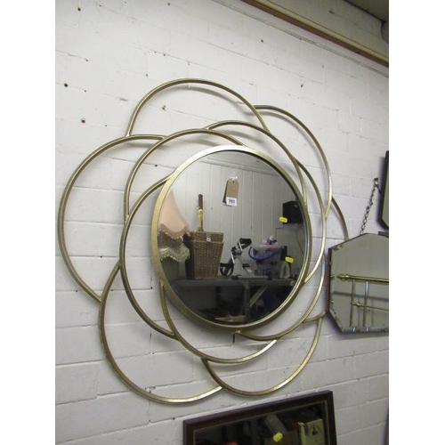 797 - FRAMED CIRCULAR MIRROR