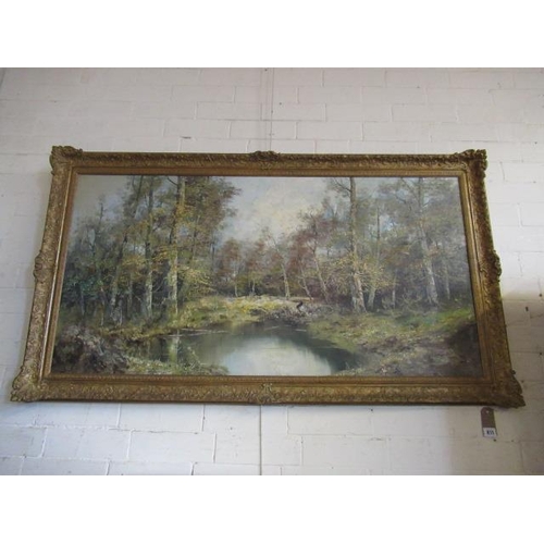 811 - GILT FRAMED OIL ON BOARD BY JOSEPH FRUHMESSER