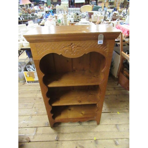 983 - PINE BOOKCASE