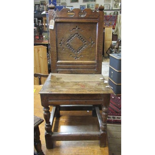 994 - ANTIQUE OAK CHAIR