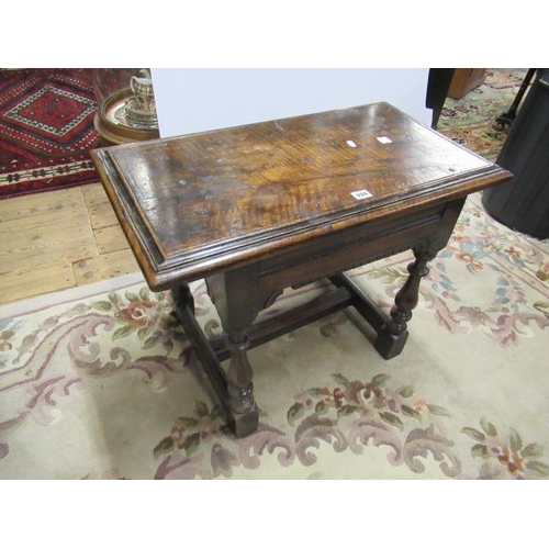 999 - SMALL OAK CARVED TABLE