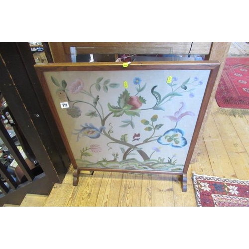 819 - EMBROIDERED FIRE SCREEN