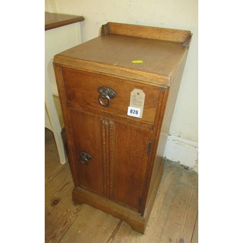 826 - OAK BEDSIDE CABINET