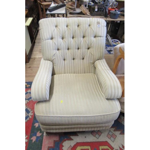 890 - UPHOLSTERED EASY CHAIR