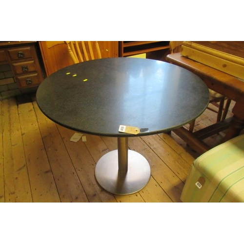 924 - GRANITE TOPPED CIRCULAR TABLE