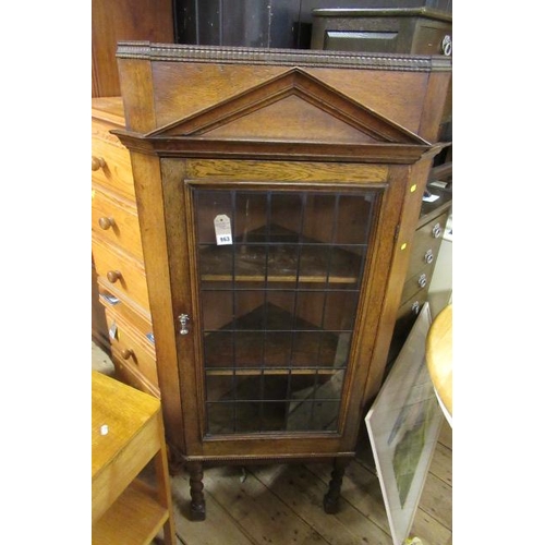 963 - OAK CORNER CUPBOARD