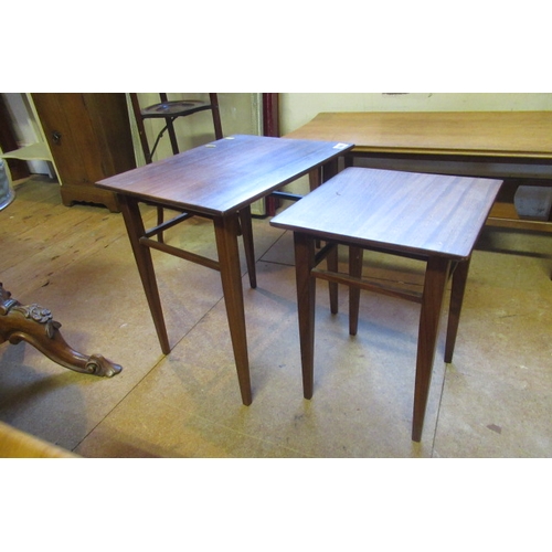 846 - RETRO TEAK NEST OF TABLES