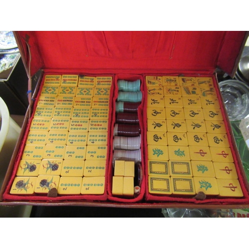 355 - VINTAGE MAHJONG SET IN ORIGINAL CASE