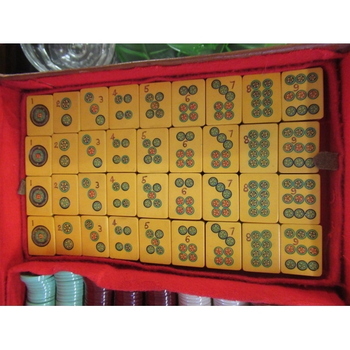 355 - VINTAGE MAHJONG SET IN ORIGINAL CASE