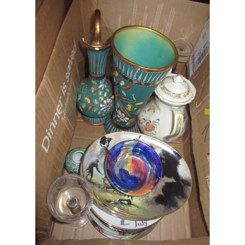 167 - BOX OF MIXED GLASS AND CHINA