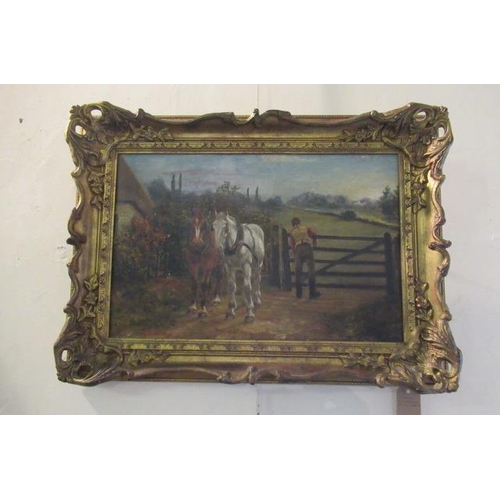 649 - GILT FRAMED OIL ON CANVAS