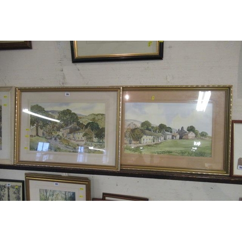 705 - PAIR OF GILT FRAMED WATERCOLOURS BY STANLEY TRAINOR