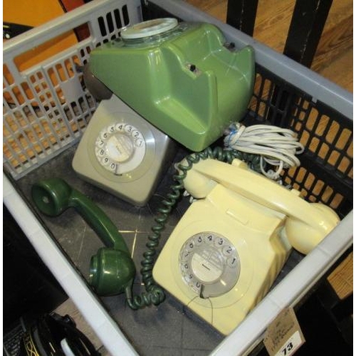 73 - THREE 1960S TELEPHONES