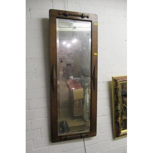 732 - OAK FRAMED MIRROR