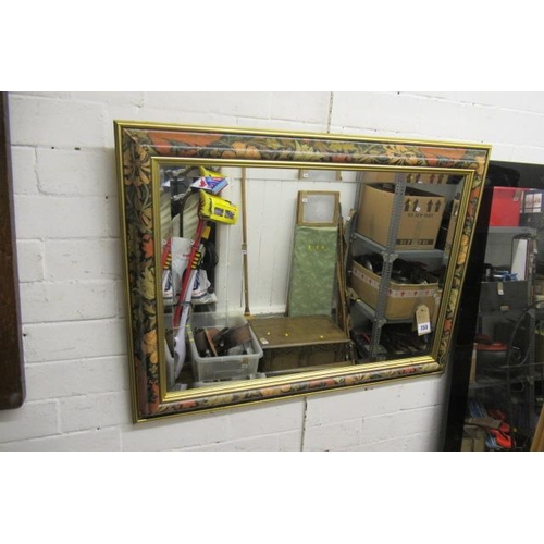 733 - PATTERNED FRAMED MIRROR