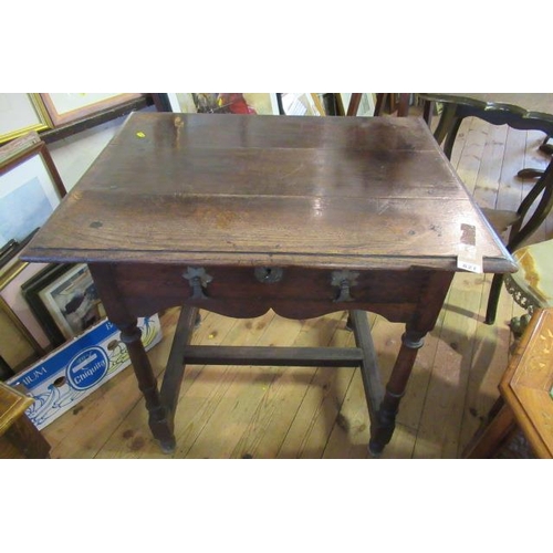 827 - OAK HALL TABLE