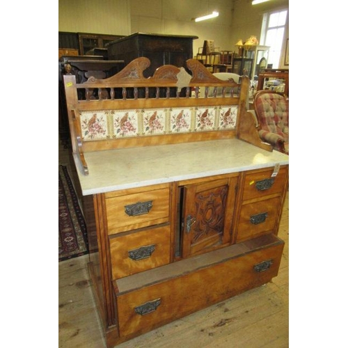 908 - MARBLE TOPPED WASH STAND