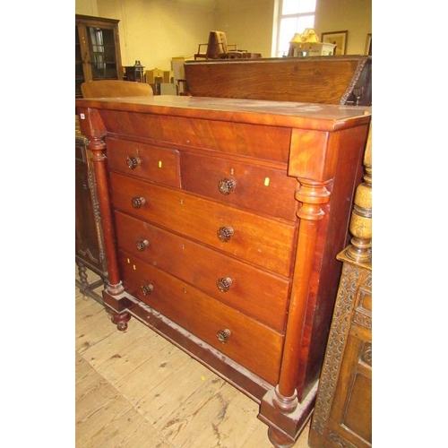 912 - MAHOGANY SCOTCH CHEST