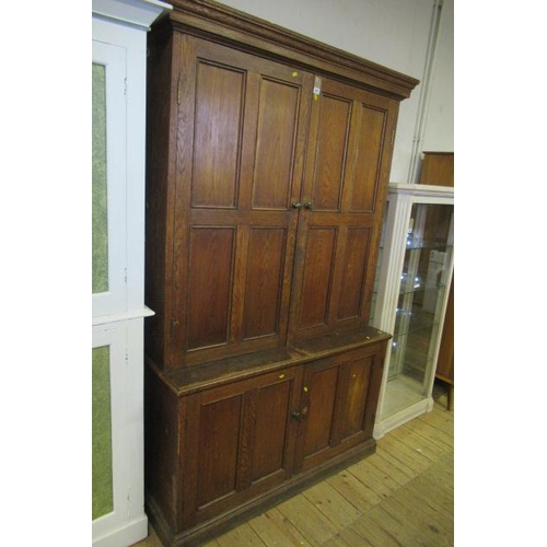 921 - LARGE OAK CUPBOARD