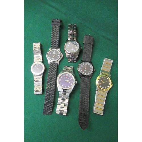 283 - SIX GENTS WRIST WATCHES