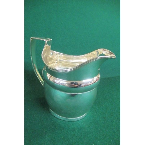 309 - GEORGIAN SILVER HELMET MILK JUG