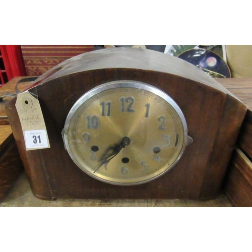 31 - MANTLE CLOCK