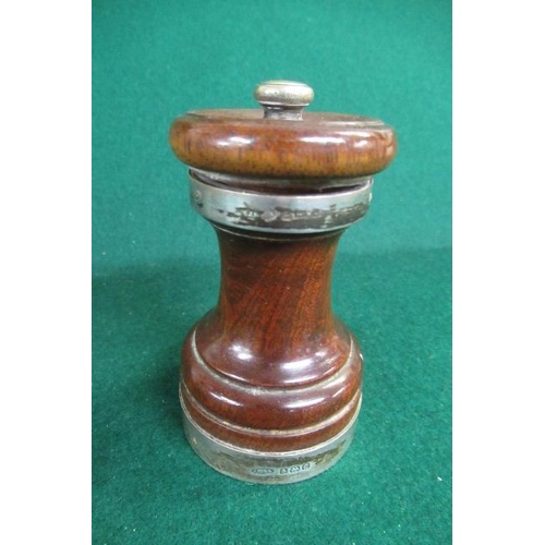 311 - SILVER RIMMED PEPPER GRINDER