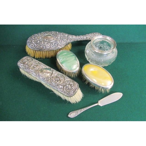 335 - SILVER BACKED HAIRBRUSHES ETC