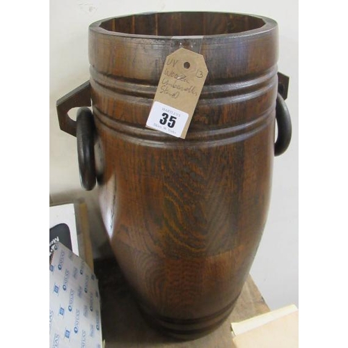 35 - WOODEN UMBRELLA STAND