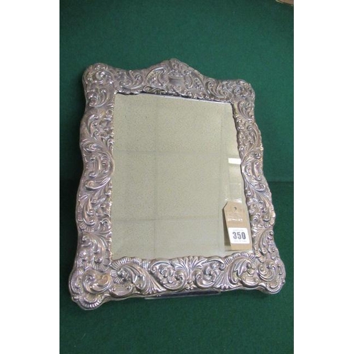 350 - LARGE SILVER MIRROR