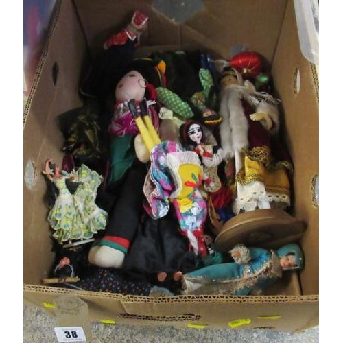 38 - BOX OF DOLLS